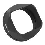 Haoge LH-X54B Square Metal Lens Hood Shade with 49mm Adapter Ring for Fujifilm X100VI Fuji X100V Camera Black