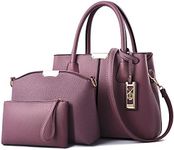 COCIFER Satchel Purses and Handbags for Women Shoulder Top Handle Tote Bags, 05 Purple, Medium