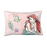 Disney Princess 2 Kids Beauty Silky Satin Standard Pillowcase Cover 20x30 for Hair and Skin, (Official) Disney Product by Franco