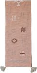Bloomingville Boho Cotton Embroidered Geometric Designs and Tassels, Multicolor Table Runner, Multi