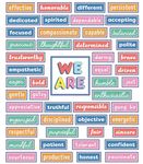 Carson Dellosa We Stick Together 52-Piece Pre-Punched Motivational Bulletin Board Set, 50 Positive Sayings and Reproducible Activity for Kids, Bulletin Board, White Board, Cork Board, Classroom Décor