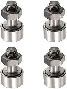 HiPicco Cam Follower Track Runner Bearings, CF10/KR22 Needle Roller Bearing 22mm Roller Diameter Stud Type Track Cam Followers for Machine Tool Guide Rail and 3D Printers 4pcs