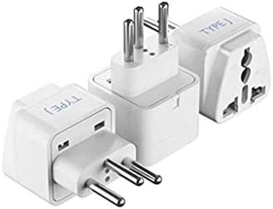 Ceptics AUS to Switzerland Travel Plug Adapter (Type J) - Charge your Cell Phones, Laptops, Tablets - Grounded - 3 Pack (GP-11A-3PK)