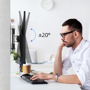 Suptek TV Wall Bracket for 15-32" LED/LCD – Swivel & Tilt, Full Motion, VESA 75x75-100x100mm