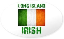 CafePress Long Island IRISH Oval Bu