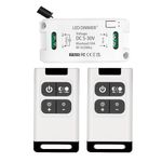 DieseRC Wireless Dimmer Switch DC 5 V ~ 30 V 12 V 24 V 10 A Relay Receiver Controller with 2 Transmitters Remote Control