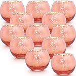 LAMORGIFT Rose Gold Votive Candle H