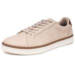 Nautica Men's Casual Shoe, Classic Lace-Up Low Top Loafer, Fashion Sneaker - in Medium & Wide Width Sizes, Taupe-turvo, 12