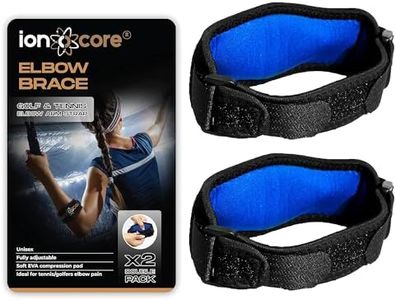 ionocore Coudiere Tendinite x2 - Soulage La Douleur Du Tennis Elbow - Coudiere Epicondylite Homme et Femme - Soutien Et Confort Tendinite Coude - Attelle Coude - Bracelet Epicondylite Bande