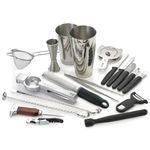 Barfly M37102 Cocktail Set, 19-Piece Deluxe, Stainless Steel