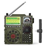 Raddy RF919 SSB Shortwave Radio, Full Band FM AM SW VHF UHF AIR CB and SSB World Receiver, with Antenna Tuner, 3 External Antenna Ports, 5000mAh Rechargeable Battery, Headphone Jack