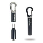 Screwpop Cigar Punch 3.0 Anodized Black Keychain Carabiner Clip Multi-Tool Bottle Opener