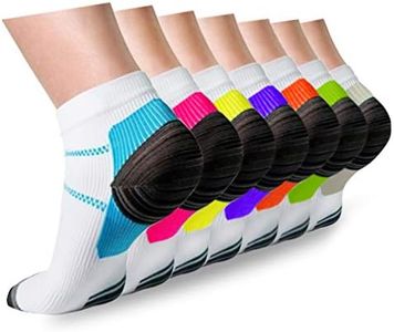 ACTINPUT Compression Socks Plantar Fasciitis for Women Men - 8-15 mmHg Best for Athletic,Support,Flight Travel,Nurses,Hiking L-XL