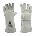 Jupiter Industries Leather Rose Gardening Gloves (Large)