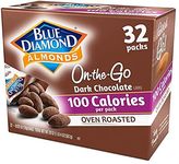 Blue Diamond Almonds, Oven Roasted Cocoa Dusted Almonds, Chocolate , 100 Calorie Packs, 32 Count