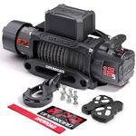 OPENROAD 13500 lb Recovery Winch with Synthetic Rope and 2 Wireless Remotes - IP68 Waterproof 12V Electric Winch for Jeep, SUV, Truck & Trailer - Panther Series 3S