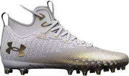 Under Armour Spotlight Clone 3.0 MC Mens Football Cleats White-Metallic Gold