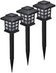 Solar Pathway Lights LED - Solar Garden Walkway Lights for Outdoor - Solar Outdoor Landscape Path Lights - LED Solar Walkway Light - Solar Powered Garden Lights - Solar Landscape Lights (Set of 3)