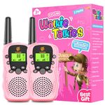 Toyokid 2 PCS Walkie Talkie for Kids, Girls Gifts for 3 4 5 6 7 Year Old Toys for Girls Age 3-9 Walkie Talkie Kids Toys Age 4 5 6 7 8 Girl Birthday Presents Xmas Gifts Outdoor Toy