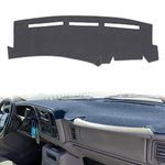 HanLanKa Dash Cover Custom Fit for 1999-2006 GMC Sierra/Chevy Chevrolet Silverado,2000-2006 GMC Yukon XL/Chevy Suburban Tahoe Avalanche,Dashboard Mat Pad (Gray)