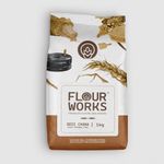 FlourWorks Kala Chana Atta, 1kg | Desi Brown Chane Black Chickpea Flour | 100% Natural | Gluten Free | Tradtional Stone Ground Flour