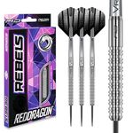 RED DRAGON Rebel 21 Gram Tungsten Darts Set with Flights and Shafts (Stems)