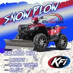 Fits KFI 54 INCH Compatible with PRO SERIES ATV SNOW PLOW KIT Compatible with Honda Fourtax Rancher 420 4x4 2015-23