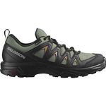 Salomon X Braze Gore-Tex Men's Hiking Waterproof Shoes, Hiking essentials, Athletic design, and Versatile wear, Deep Lichen Green, 7