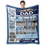 Dad Blanket Gift for Dad for Farthers Day from Daughter Dad Gift from Son - to My Dad Hero Friend Blanket for Sofa Bed - Birthday for Father from Son Daughter 50''x60''
