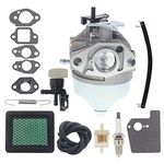 Chacarbtu 16100-Z0L-853 Carburetor + 16950-ZM0-003 Valve for Honda GCV160A GCV160LA GCV160LA0 GCV160 Mower Power Washer Automatic Choke Engines with 16561-Z0L-000 Governor Spring Kit