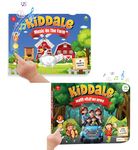 Kiddale 2-Pack Music on The Farm and Hindi Nursery Rhyme Musical Interactive Sound Books