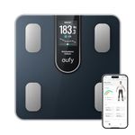 eufy Smart Scale C20, Digital Bathroom Body Fat Scale with Large TFT Screen, All-in-One Display for Offline Use, Bluetooth Scale for Body Weight with 16 Metrics, BMI, Multi-Modes, High Accuracy