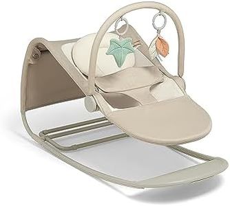 Mamas & Papas Tempo 3-in-1 Rocker/Bouncer, Lightweight, 3-Point Harness and Easily Removable Magnetic Toy Bar, Sand