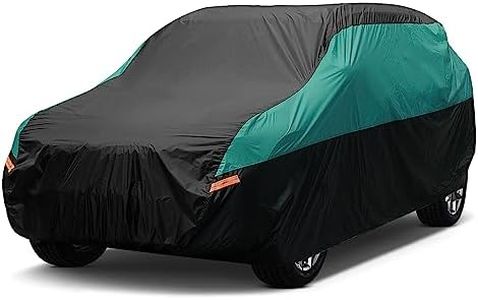 SEAZEN SUV Car Cover Waterproof All Weather, Outdoor Car Cover for Automobiles, Hail UV Snow Wind Protection, Compatible with Nissan Pathfinder, Ford Explorer,Toyota Highlander etc.(Length Up to 200")