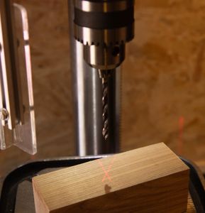 LUMBER JACK Pillar Drill Press – Variable Speed, 16mm Chuck, LED Display, 550W, Cast Iron Table, Laser & Worklight