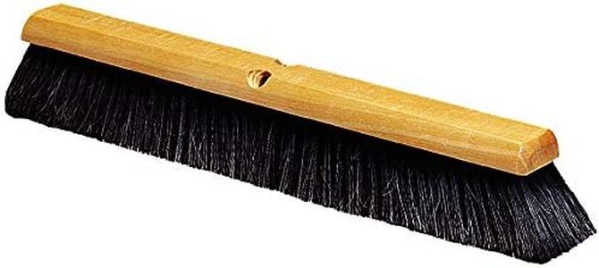 SPARTA Flo-Pac Horsehair Floor Sweep, Floor Brush for Cleaning, 24 Inches, Black