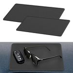 Car Non Slip Dash Mat 2 Pcs Anti Slip Mat for Car Dashboard Rubber Mat Silicone Heat-Resistant Fixing Pad Adhesive Mat For Mobile Phone, Sunglasses, Keys (27 x 15,18 x 13 cm）