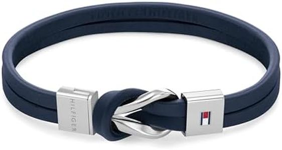 Tommy Hilfiger Men's Braided knot 2790443 Bracelet, NAVY, One Size