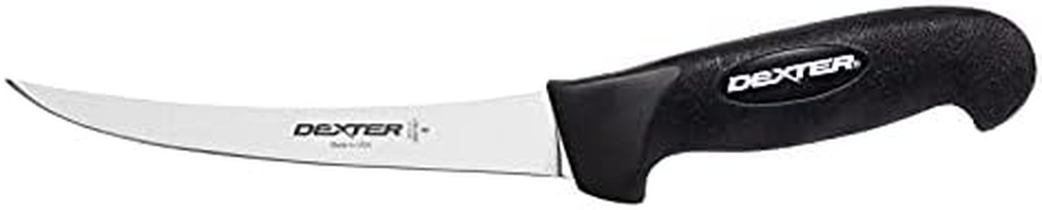 Dexter SofGrip 24003B Narrow Curved Boning Knife, Black, 15 cm
