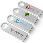 Customized USB 8GB USB Stick 10 Pack, Metal USB 2.0 Drive Personalized Logo Flash Drive Custom Thumb Drives 8GB