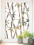 Artscape Glass Bamboo | Window Privacy Film Stained Glass Pattern | Non-Adhesive & UV Protection | Easy to Apply & Removable | 61 x 92 cm | Made in USA