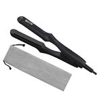 DSHOW Mini Hair Straightener, Small Flat Iron, Portable Small Travel Flat Iron Hair Straightener for Worldwide Use Tourmaline Ceramic Mini Flat Iron for Short Hair Beard, Dual Voltage