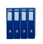 GALOPPIA PVC Coated Box File/Folder for Office documents and certificates A4 Size (Blue, Pack of 4)