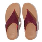 Fitflop Women's LULU Glitterball Toe-Post Sandals, Pink, 6.5 UK