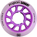 Atom Skates Poison Savant Skate Wheels Purple 1 Pack - 4 Wheels / 59mm x 38mm