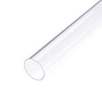 uxcell Clear Rigid PVC Pipe 29/32"(23mm) ID x 1"(25mm) x 1.3ft Round Tube Tubing