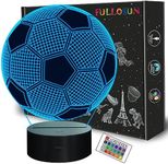 FULLOSUN Kids Night Light Soccer 3D