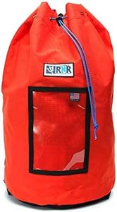 Rock-N-Rescue Grand Rope Bag with Drawstring Closure - Rock Climbing and Rescue Gear, Heavy Duty Waterproof Nylon Material, 200' of 1/2" Capacity, Standard, Orange