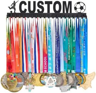 Goutoports Medal Hanger Display - Personalized Medal Hanger Display - Medal Holder Rack Custom Text Images Color - Athletes Medal Display - Easy to Install