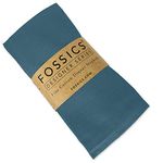 FOSSICS Designer Cotton Napkins from 100% Responsibly-Farmed Natural Cotton Cloth | Oversized 20 x 20 inches for Dinner, Events, Weddings | One Dozen, Marine